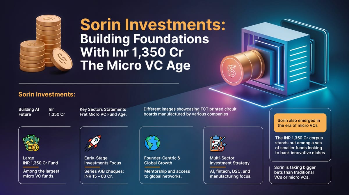 Sorin Investments: Establishing a 1,350 Crore Rupees Early Stage Fund Amidst the Revolution in VC field